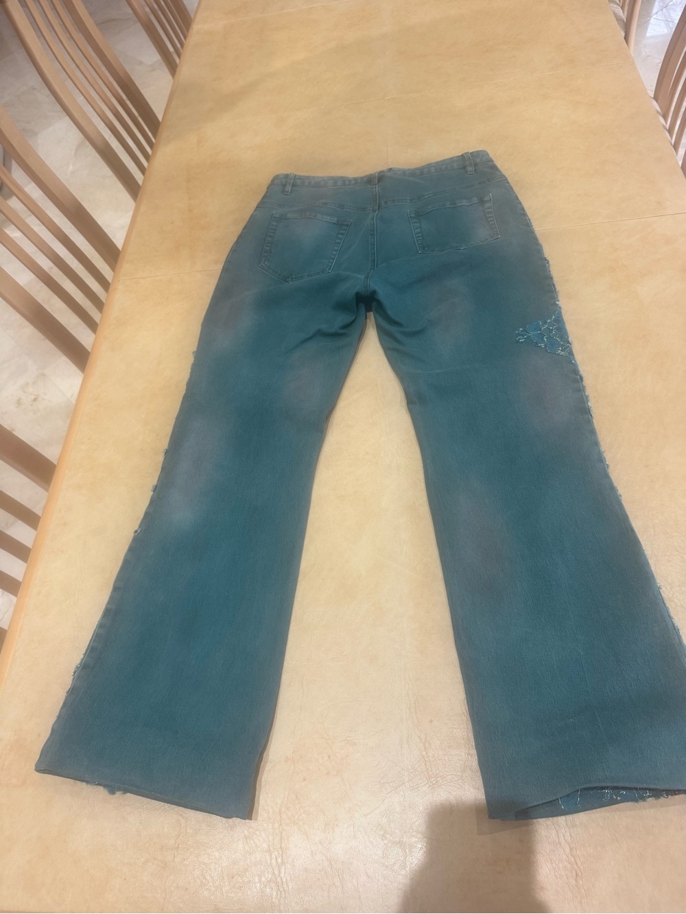 Dramatic Price Drop: Nwot, Vtg. Christine Phillipe L’image, Teal Wash Over One-O View 4